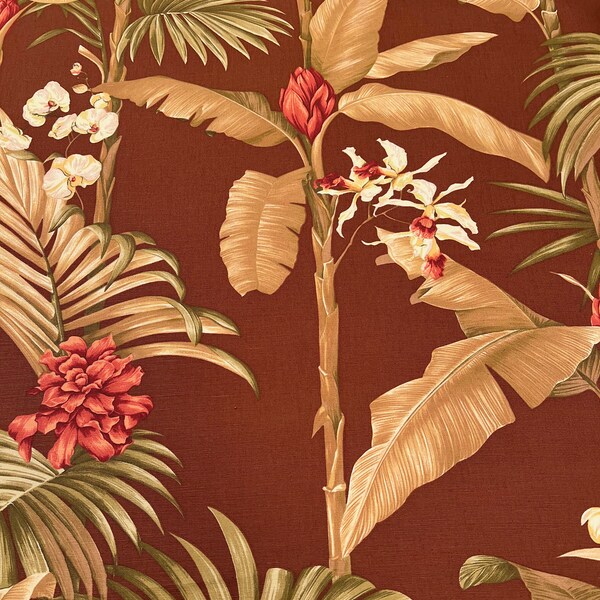 Tropical Upholstery Fabric Etsy