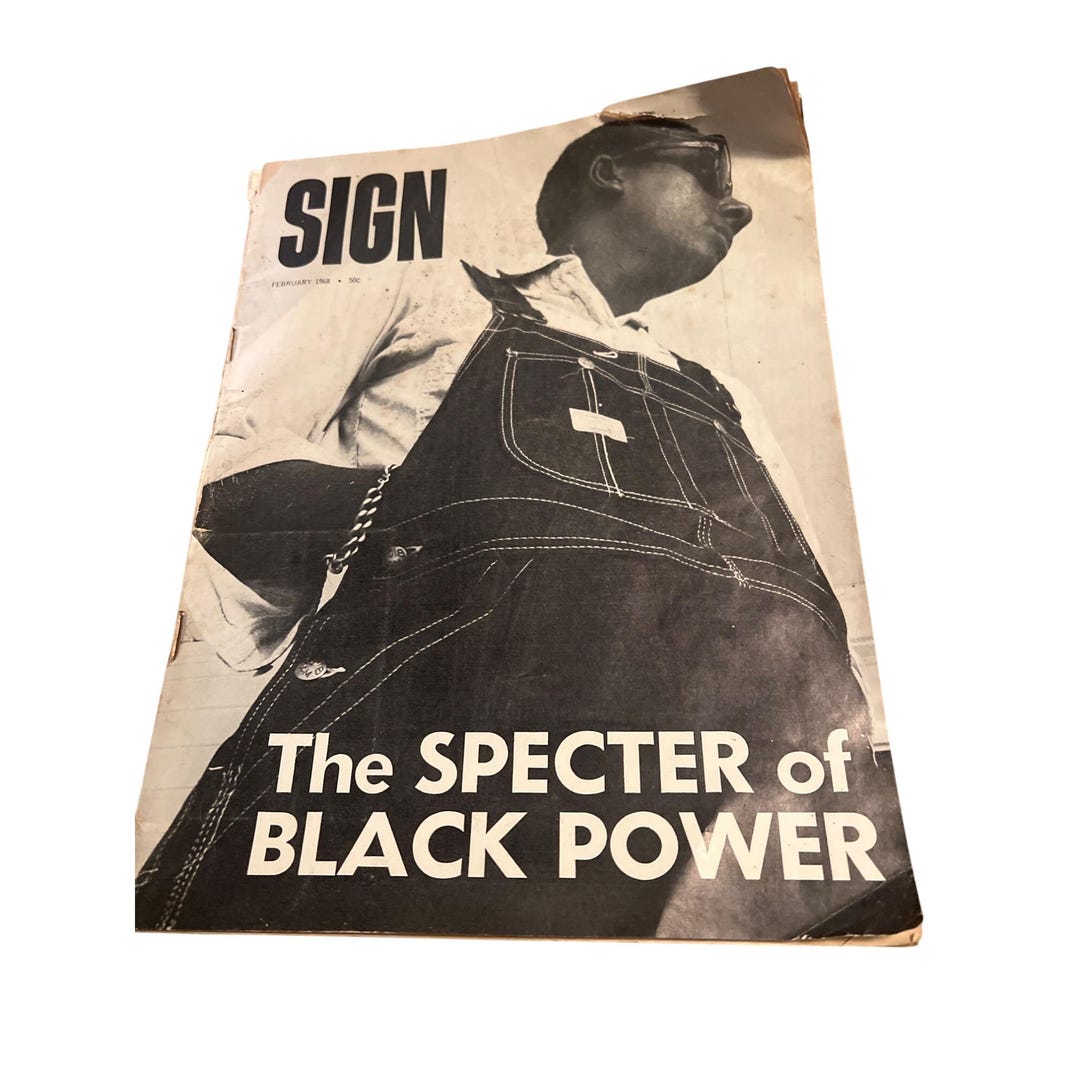 Vintage Feb 1968 Sign Magazine the Specter of Black Power & Vietnam ...