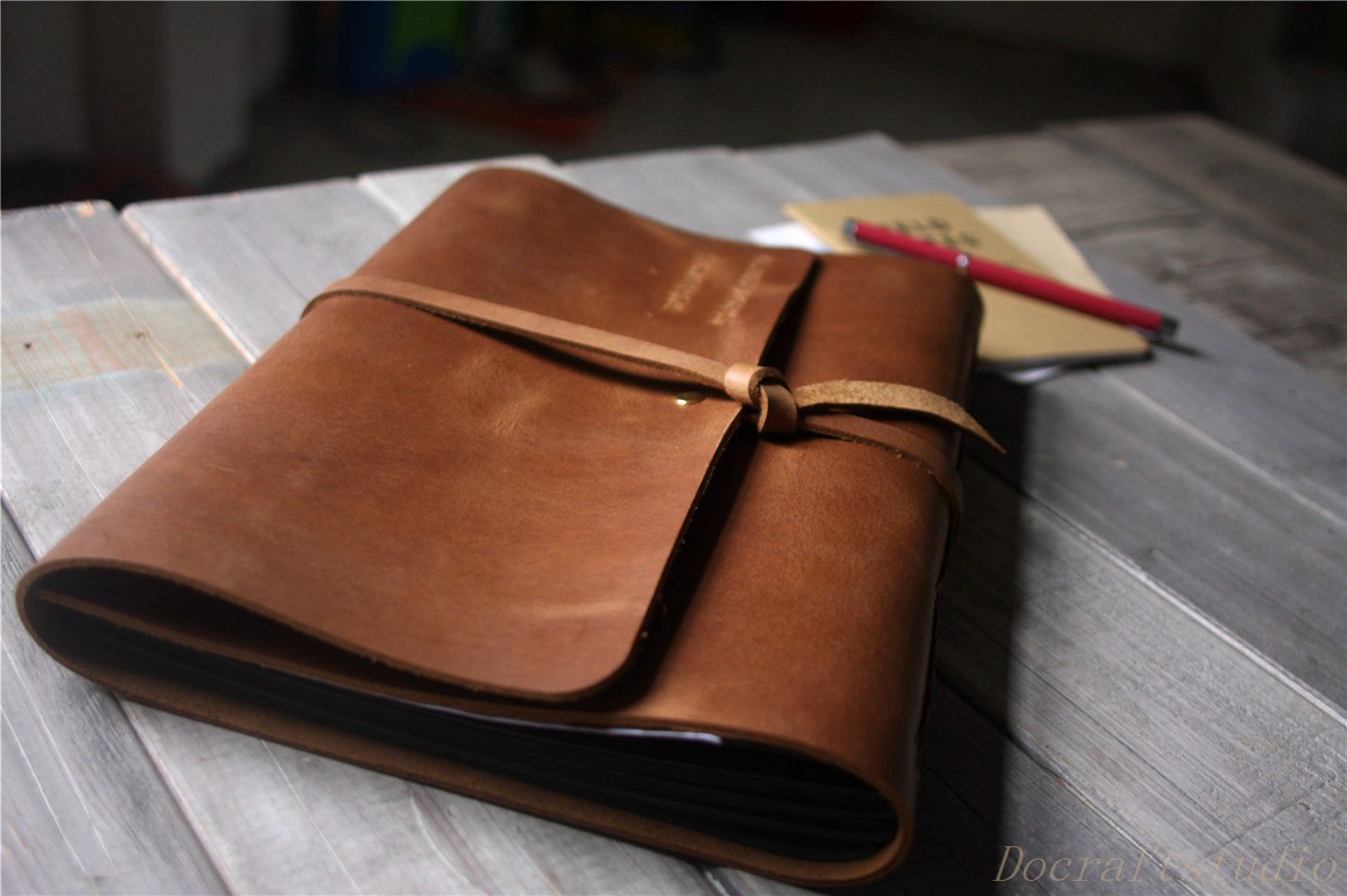 Leather Photo Album 4x6 Large Scrapbook Album for Family Etsy