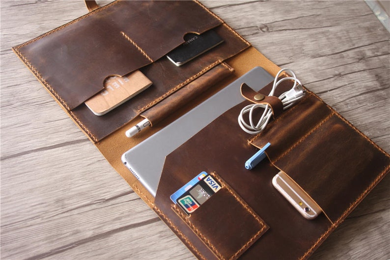 Distressed Brown Ipad Pro 10 5 Case 11 Ipad Pro Sleeve Etsy