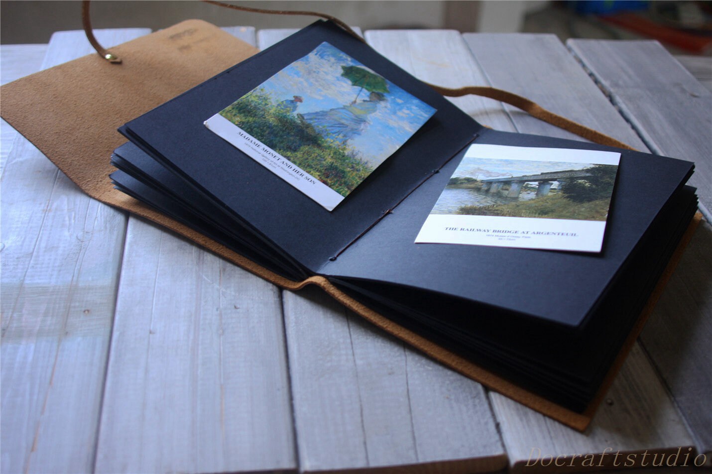 Leather Photo Album 8x10 Large Scrapbook Album for Family Etsy