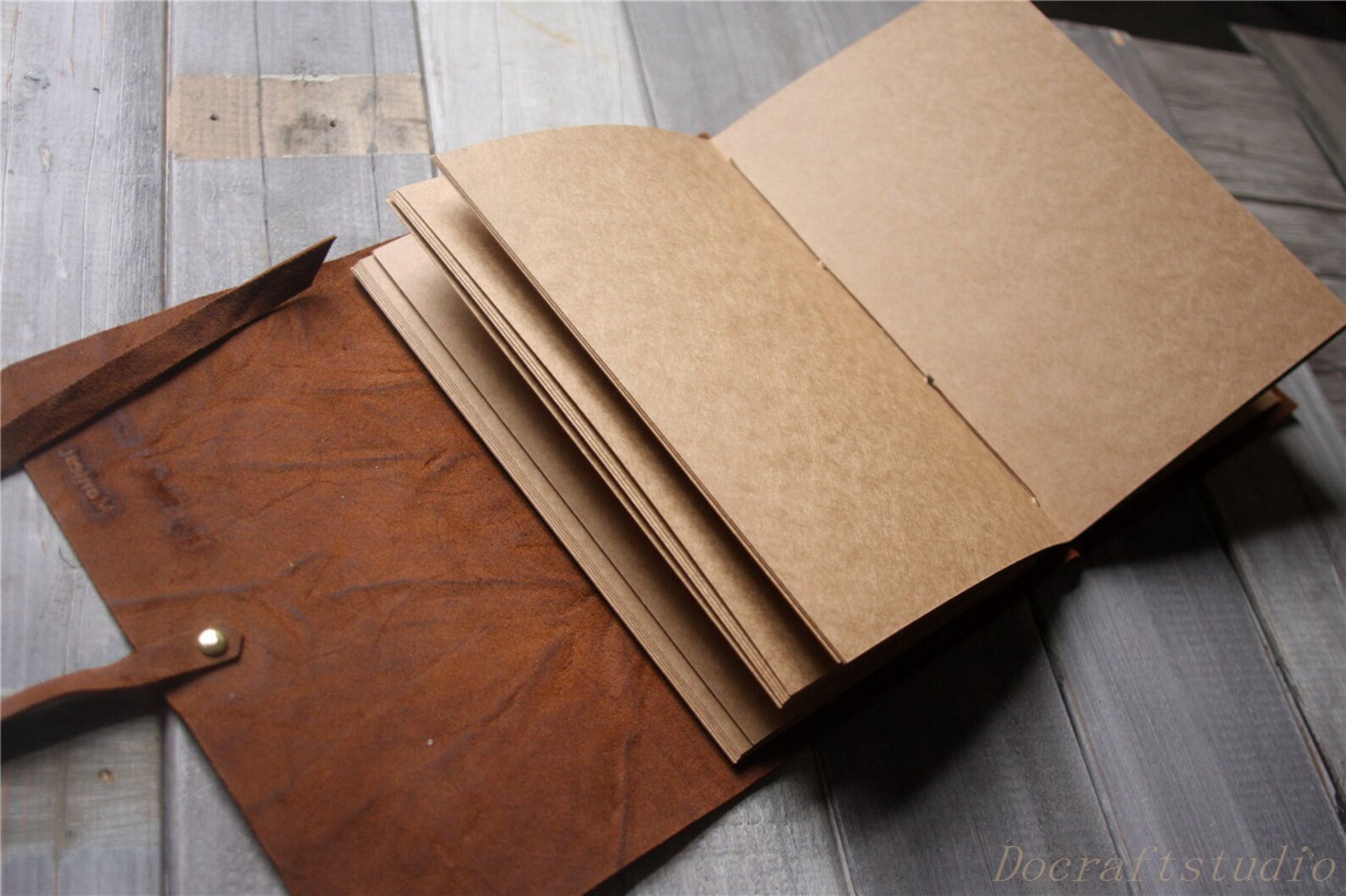 Leather Photo Album 8x10 Large Scrapbook Album for Family Etsy