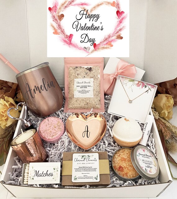 Valentines Day Gift for Her Valentines Day Package for Her, Girlfriend Valentines  Day Spa Gift Box Valentines Day Gift Basket 