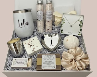 Caja de regalo para adolescentes, set de spa personalizado, kit de cuidado personal acogedor, regalo de cumpleaños para niñas, caja de relajación y mimos.