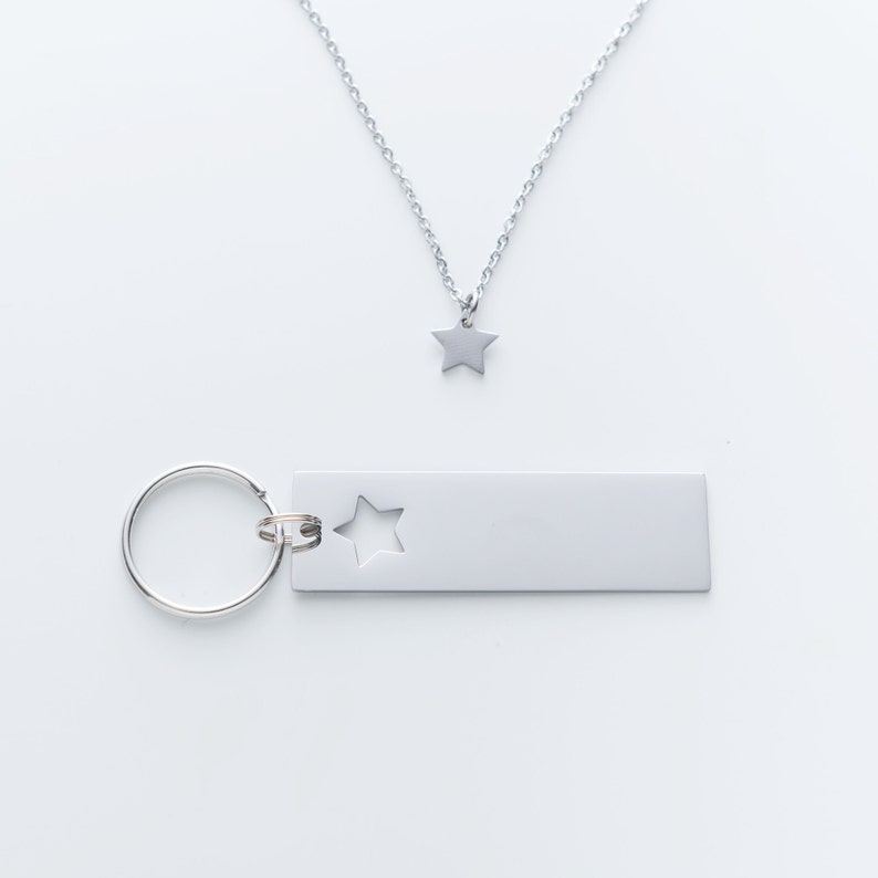 Husband Gift Army Wherever you go Boyfriend Gift Delopment come back to me Personalized Keychain 009 Star Keychain Couples Jewelry