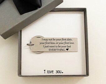 Boyfriend Gift, Personalized Gift, Mens Keychain, Custom Keychain, Boyfriend Keychain, Gift for Him, For Him, Gift for Dad, Fathers Day 005