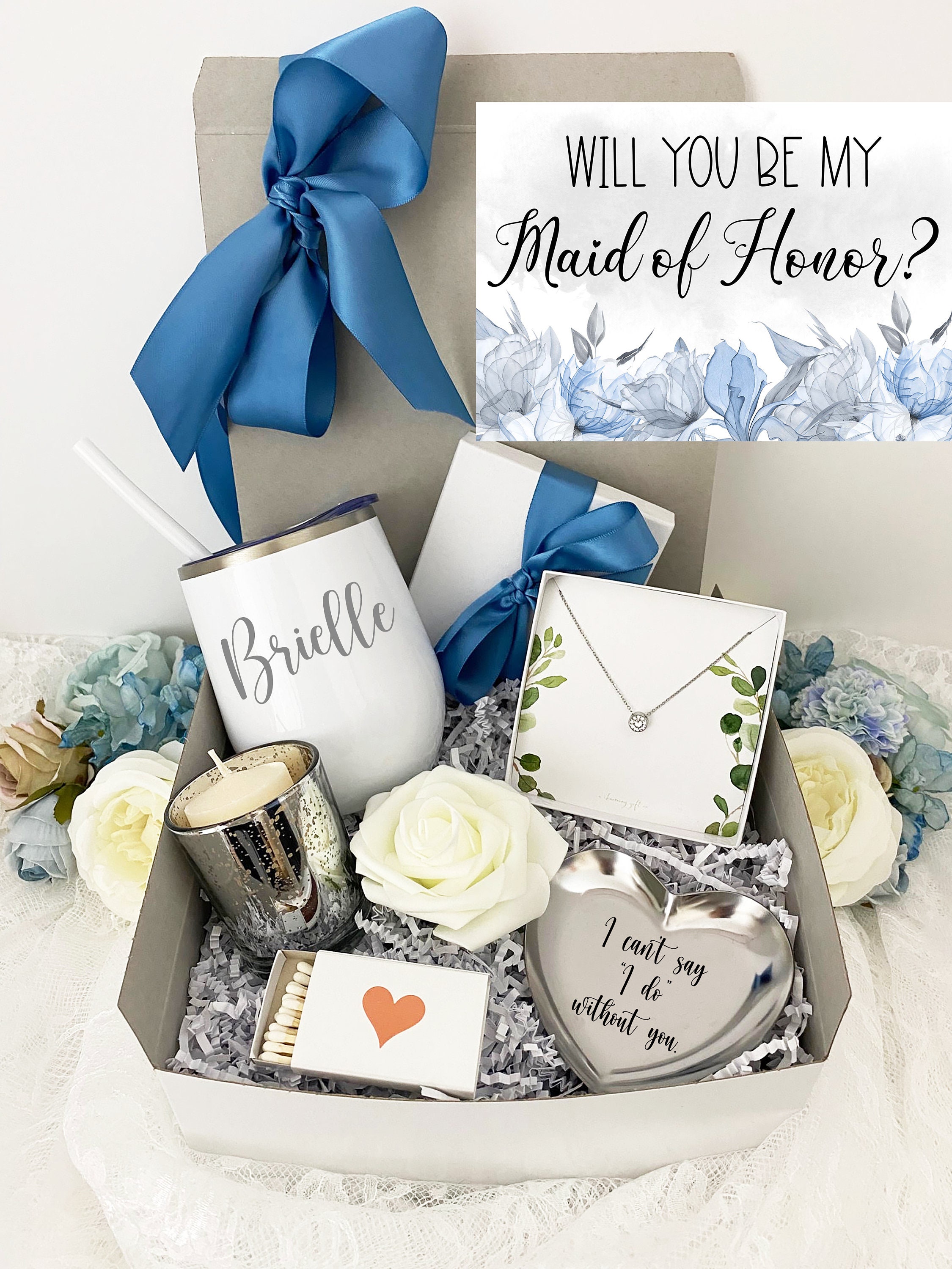 Sky Blue Bridesmaid Proposal Box 