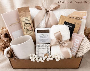 Hug In A Box, Encouragement Gift, Mom Gift Set, Hygee Gift Box, Thinking Of You Box, Cozy Care Package, Self Care Basket, Blanket Gift Box