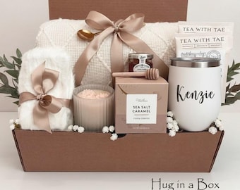 Birthday Gift Box for her, Spa Gift Basket for Women, Personalized Self Care Gift, Best Friend Birthday Gift, Care Package for Women