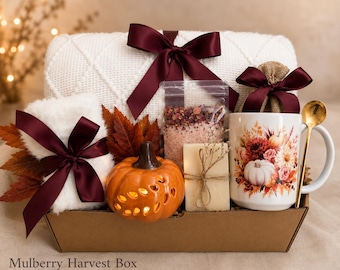 Halloween Spa Gift Box for Women, Cozy Autumn Care Package, Best Friend Gift