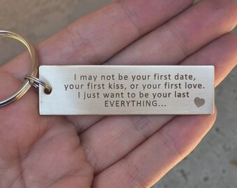 Boyfriend Gift, Personalized Gift, Mens Keychain, Custom Keychain, Boyfriend Keychain, Gift for Him, For Him, Gift for Dad, Fathers Day