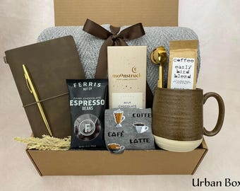 Gift Box for Men, Birthday Gift for Him, Coffee Mug & Grooming Set, Spa Gift Box, Gift for Husband Dad Boyfriend, Men’s Care Package
