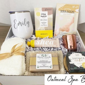 Birthday Care Package for her, Birthday Gift Box for Her, Happy Birthday Box, Women's Birthday Gift Box, Thinking of you Gift box for Mom Oatmeal Spa Box