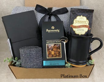 Luxury Men’s Gift Box, Birthday Gift for Him, Coffee Mug & Spa Set, Grooming Gift Box, Gift for Husband Dad, Relaxation Gift Set