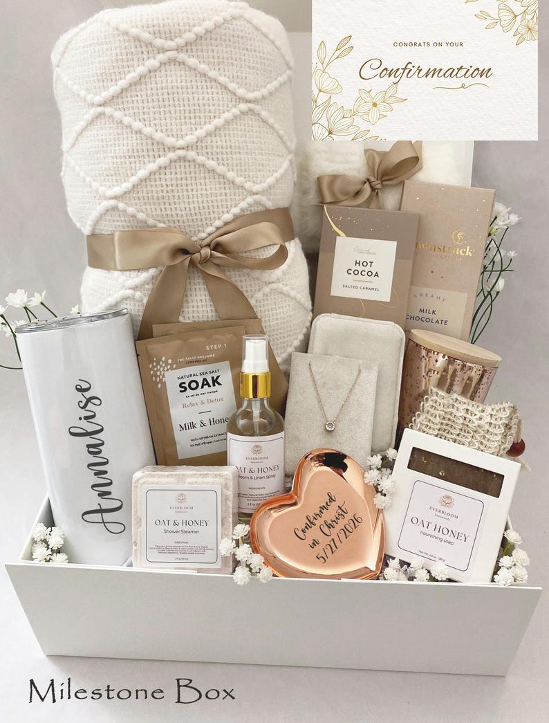 Personalized Confirmation Gift Box for Girls, Catholic Confirmation ...