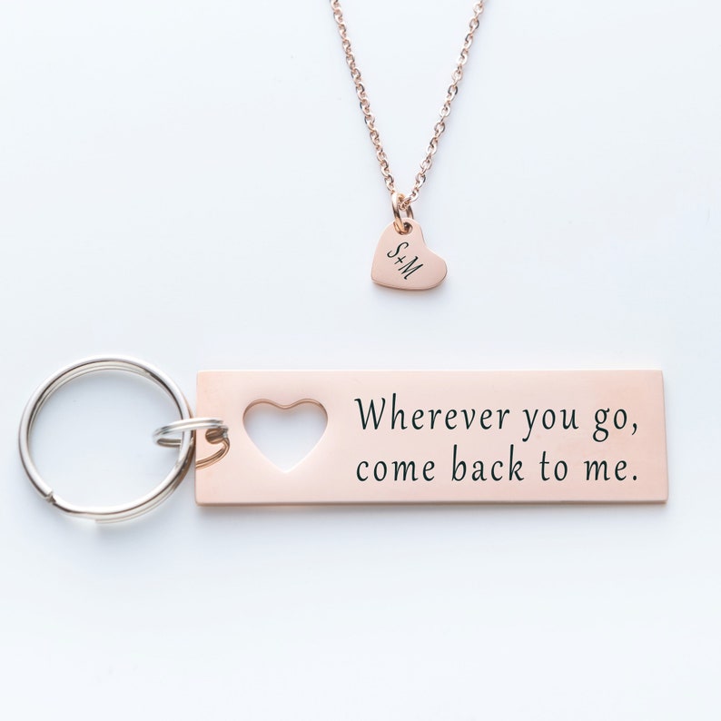Personalized Keychain For Husband Boyfriend Gift Couples Etsy