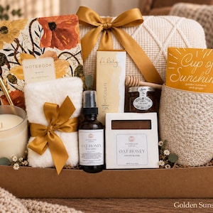 Thinking of you gift box for her, Care Package for Women, Sending Love Gift, Get Well Soon Gift, Self Care Spa Basket, Cozy Gift Box for Mom