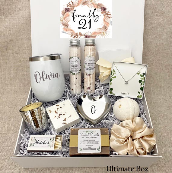 Gift Box 21st Birthday Ideas For Girlfriend 21st Birthday Gift For