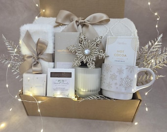Christmas Spa Gift Box for Women, Cozy Winter Self Care Relaxation Set
