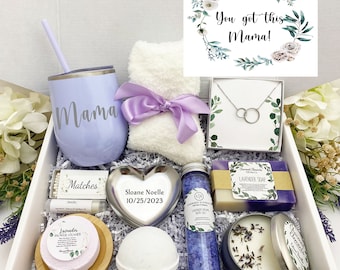 New Mom Spa Gift Box, New Mom Care Package, Self-Care Gift For New Mom, New Baby Gift, Mom Encouragement Gift, New Baby Gift Box, Baby Gift