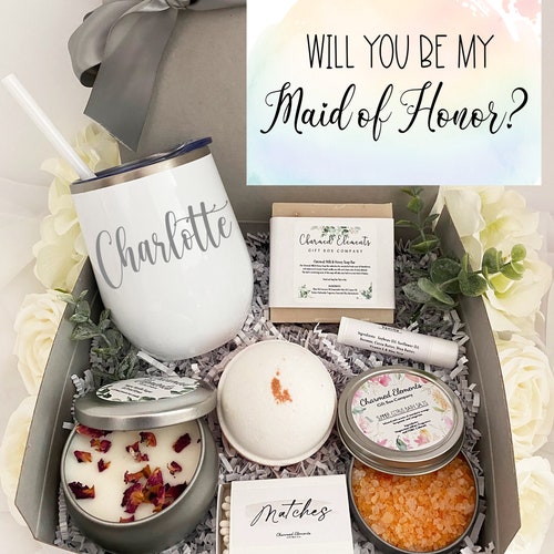 Maid of Honor Proposal Gift Box Succulent Gift Will You Be Etsy — free download
