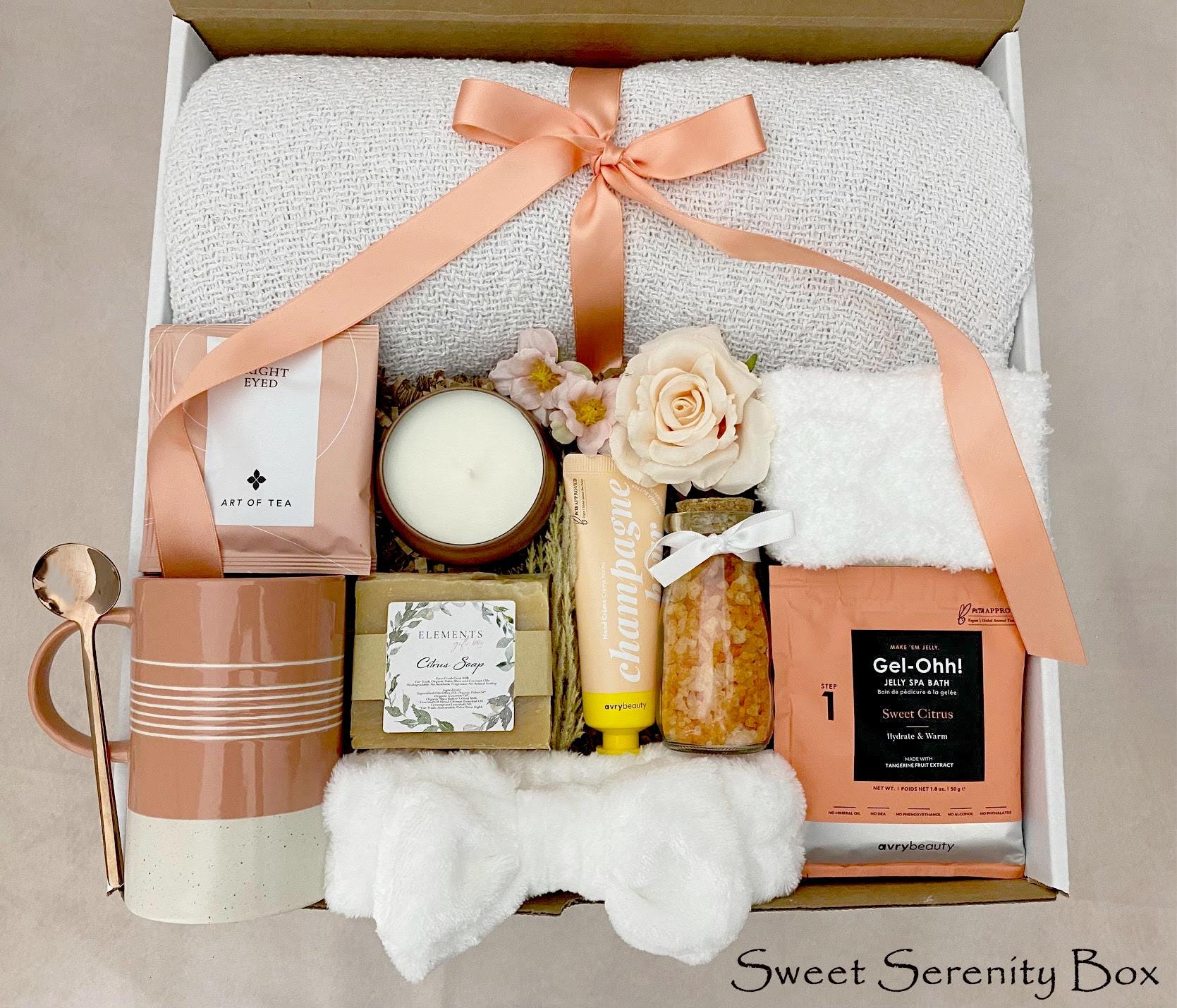 Valentines Spa Gift Box for Her | Cozy Luxury Self Care Gift - Etsy
