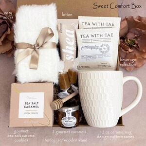 Hug In A Box, Encouragement Gift, Mom Gift Set, Hygee Gift Box, Thinking Of You Box, Cozy Care Package, Self Care Basket, Blanket Gift Box Sweet Comfort Box
