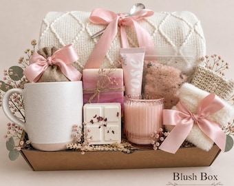 Birthday Gift Box for Her, Comfort Gift Box, Cozy Self Care Gift Basket, Care Package for Women, Relaxing Birthday Box