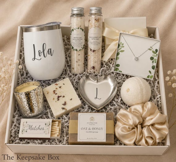 Personalized 21st Birthday Gift Box for Her – Custom Tumbler, Candle & Self Care Set