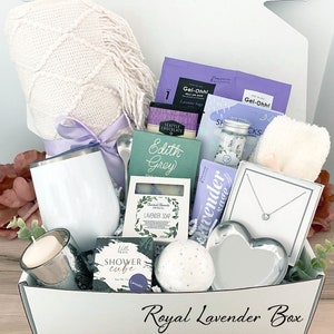 New Mom Spa Gift Box, New Mom Care Package, Self-Care Gift For New Mom, New Baby Gift, Mom Encouragement Gift, New Baby Gift Box, Baby Gift Royal Lavender Box