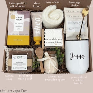 Personalized 21st Birthday Gift Box for Her – Custom Tumbler, Candle & Self Care Set Self Care Spa Box