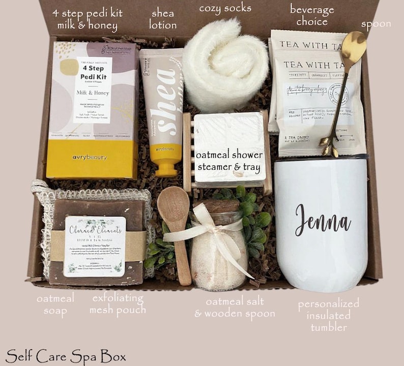 Personalized 21st Birthday Gift Box for Her – Custom Tumbler, Candle & Self Care Set Self Care Spa Box