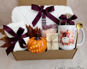 Halloween Spa Gift Box for Women, Cozy Autumn Care Package, Best Friend Gift
