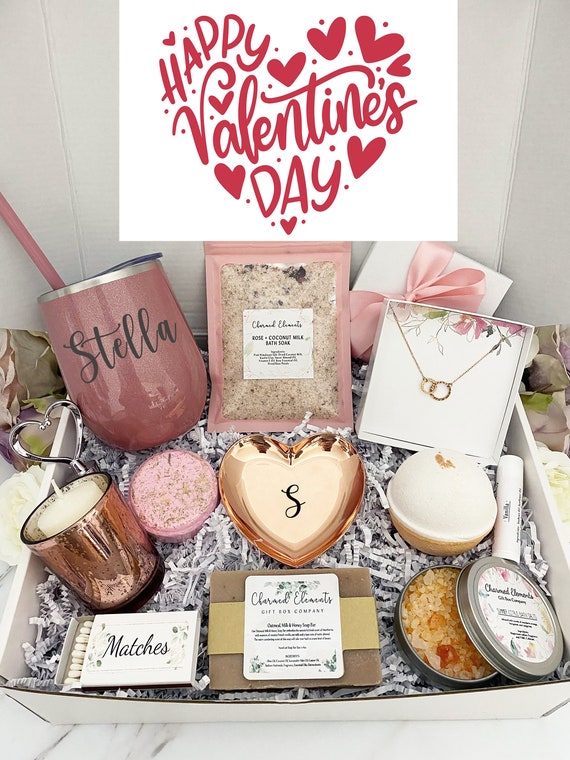 Valentines Day Gift for Her Valentines Day Package for Her, Girlfriend Valentines  Day Spa Gift Box Valentines Day Gift Basket 