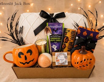 Halloween Care Package for Women, Cozy Fall Gift Box, Self Care Spa Gift, Thinking of You
