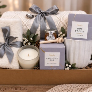Get Well Soon Box for Her — Thinking of You Care Package, Comfort & Encouragement, Recovery Gift