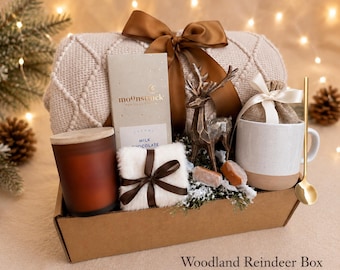 Christmas Gift Box for Her, Holiday Spa Gift, Self Care Package, Cozy Winter Gift for Birthday