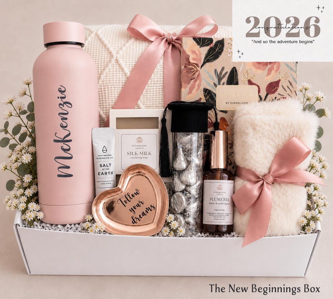 Graduation Gift Box for Her – Class of 2026 Care Package, College or ...