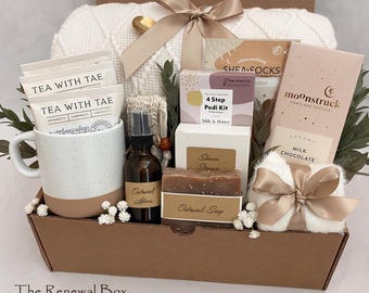 Mother’s Day Spa Gift Box, Self Care Package for Mom, Sending Comfort and Joy, Thinking of You Spa Kit, Luxury Mother’s Day Basket
