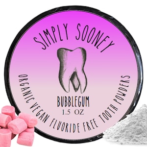 New for Kids Naturally Flavored Bubblegum Flavor Powdered Mineral Toothpaste I With Xylitol for Cavities