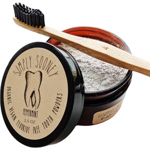 Remineralizing Organic Vegan Fluoride Free Mineral Tooth Powder 1.5oz