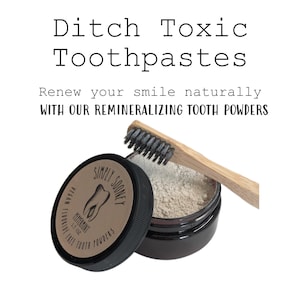Remineralizing Organic Vegan Fluoride Free Mineral Tooth Powder 1.5oz