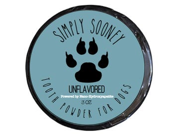 10% Nano-hydroxyapatite Remineralizing Fluoride Free Mineral Tooth Powder for Dogs 3oz Organic Ingredients