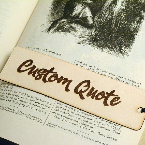 bookmark personalized with any quote 3rd Anniversary Gift Custom Leather Gift for Her Bookworm Book Lover personalized quotes bookmark personalized with any quote 3rd Anniversary Gift Custom Leather Gift for Her Bookworm Book Lover personalized quotes
