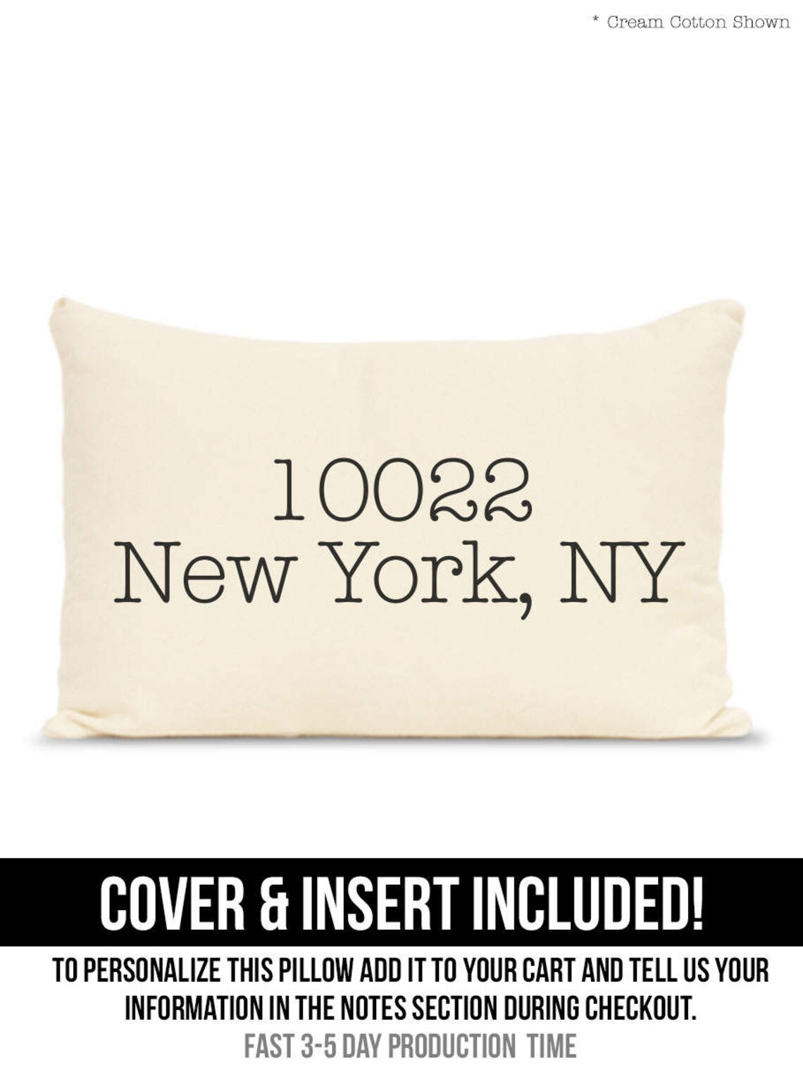 Zip code pillow personalized zip code pillow custom address Etsy