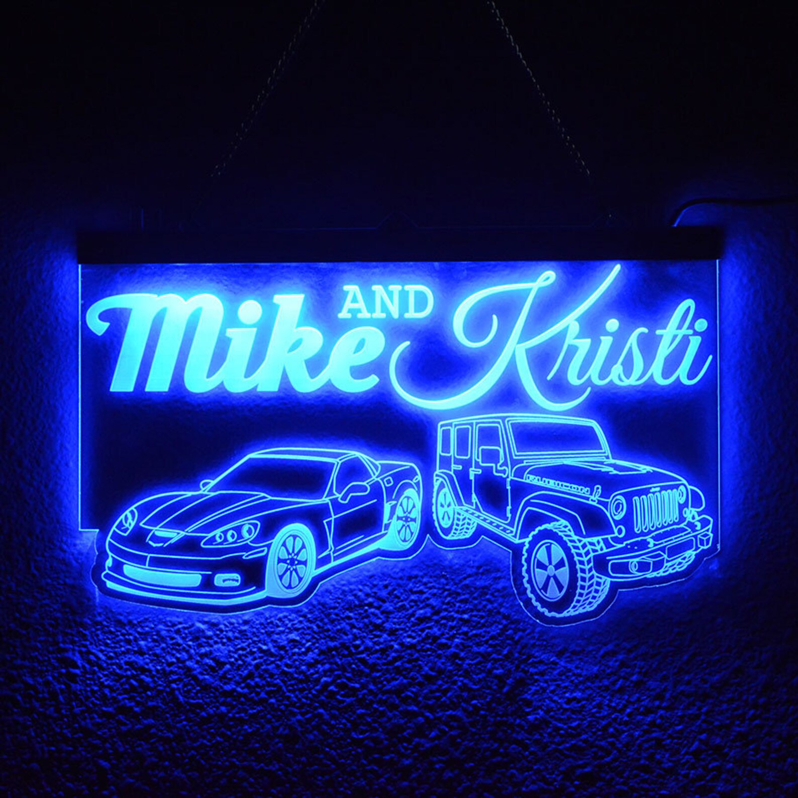 Personalized LED Neon Sign Man Cave Sign Custom LED Garage Etsy