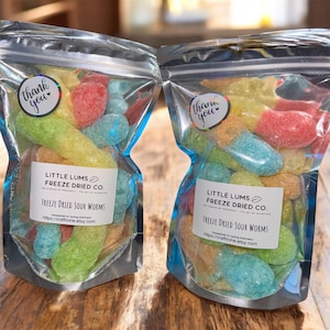 Freeze Dried Sour Worms