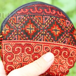 embroidery hand bag, Purse, embroidery coin purses, heart purses