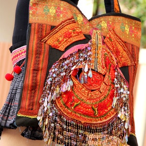 Embroidery purse, Shoulder purse embroidery, Hobo bag