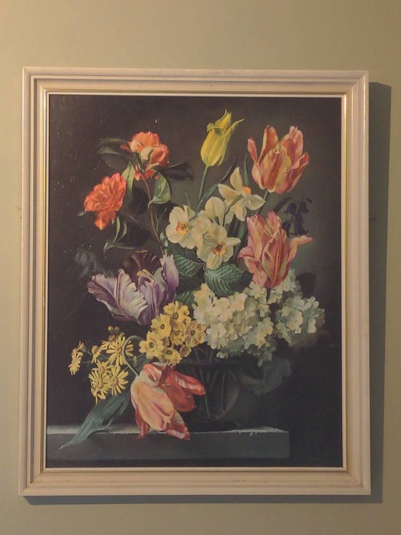 Vintage Floral Wall Art Oil Painting